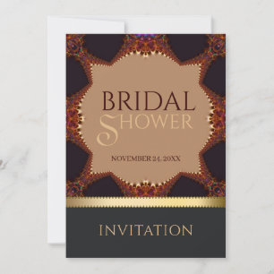 Invitación de boda Bohemian Earth Lace