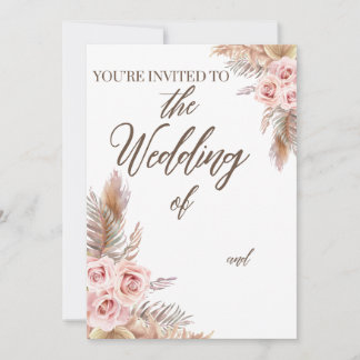 Invitación de Boda Boho