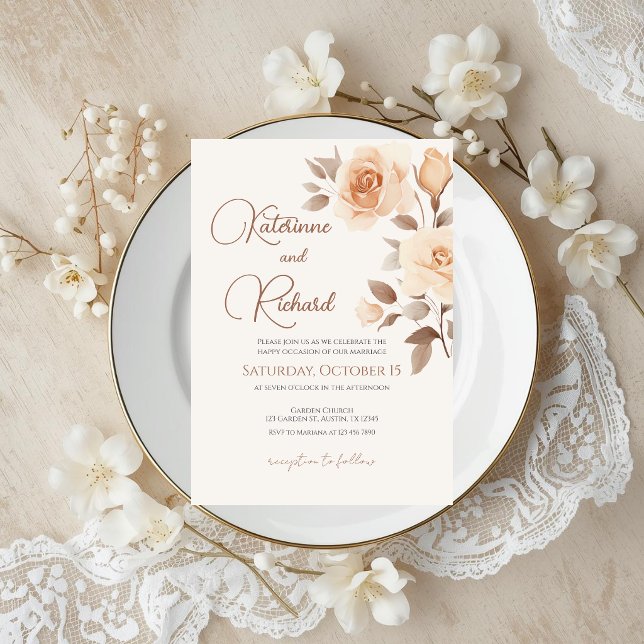 Invitación de boda boho (Subido por el creador)
