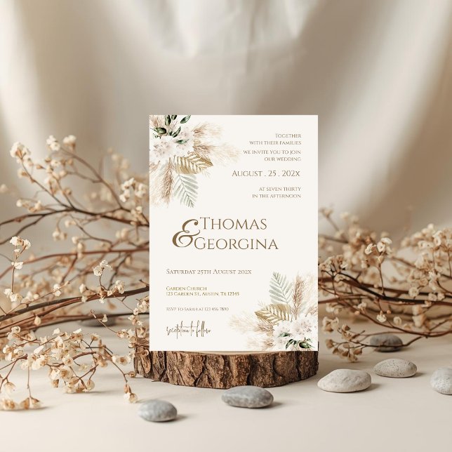 Invitación de boda boho (Subido por el creador)