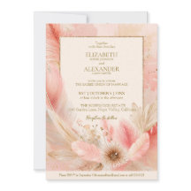 Invitación de boda Boho Blossom