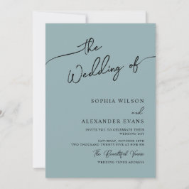 Invitación de boda boho-chic, colores pastel.