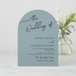 Invitación de boda boho-chic, colores pastel.
