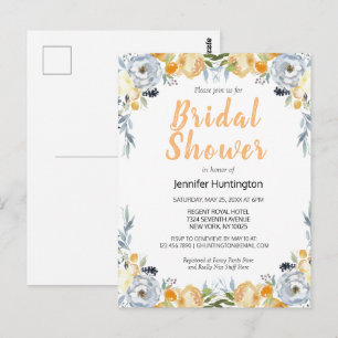Invitación de boda boho floral melocotón melocotón