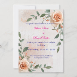 Invitación de Boda Boho Greenery