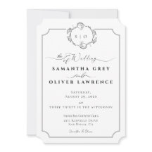 Invitación de boda boho moderna
