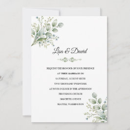 Invitación de Boda Botánica