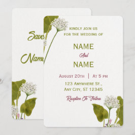 Invitación de Boda Botánica