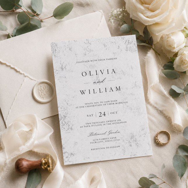 Invitación de boda botánica de lujo (Subido por el creador)