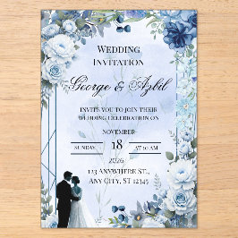 Invitación de Boda Botánica de Lujo