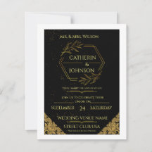Invitación de boda botánica elegante en verde salv