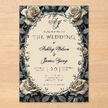 Invitación de Boda Botánica Floral Romántica