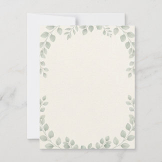 Invitación de Boda Botánica Minimalista de Lujo co