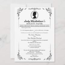 Invitación de Boda Bridgerton – Estilo Regencia  