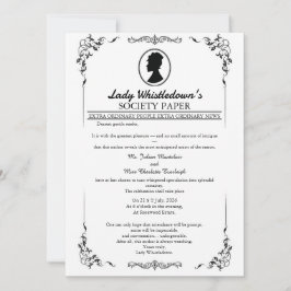 Invitación de Boda Bridgerton – Estilo Regencia  
