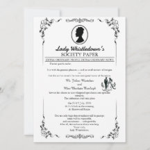 Invitación de Boda Bridgerton – Estilo Regencia  