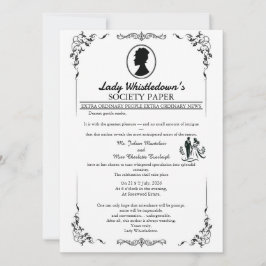 Invitación de Boda Bridgerton – Estilo Regencia  