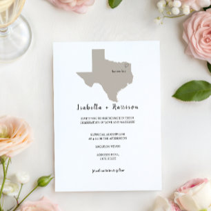 Invitación de boda BRILLANTÍSIMA TEXAS