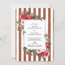 Invitación de boda Café Caramelo
