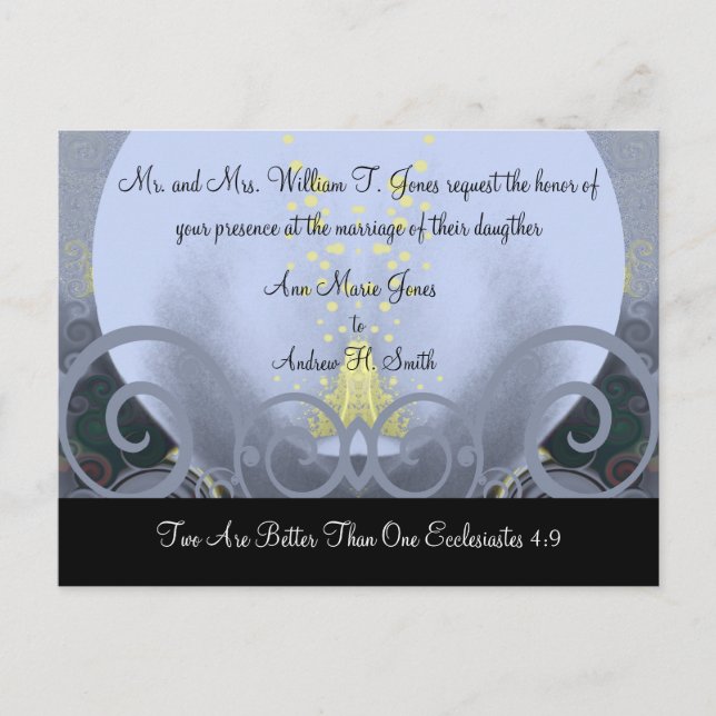 Invitación de Boda Cala Lily (Anverso)
