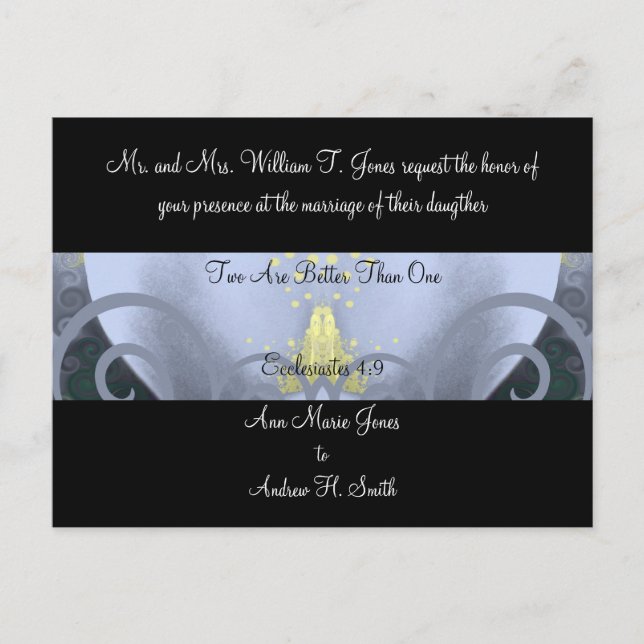Invitación de boda Calla Lily (Anverso)