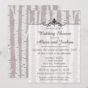 Invitación de Boda Campestre Rústica de Árbol de A