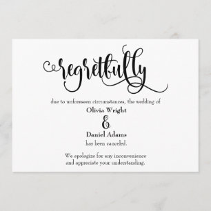Invitación de Boda cancelada por script lamentable