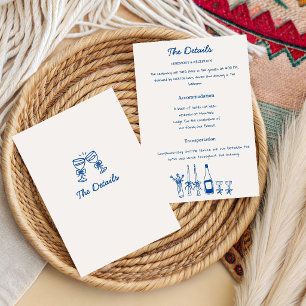 Invitación de Boda Caprichosa Champagne Dibujada a
