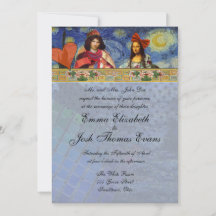 Invitación de Boda Caprichosa Colorida Única