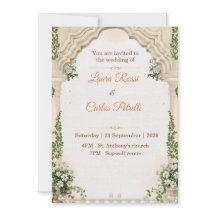 Invitación de boda caprichosa personalizable