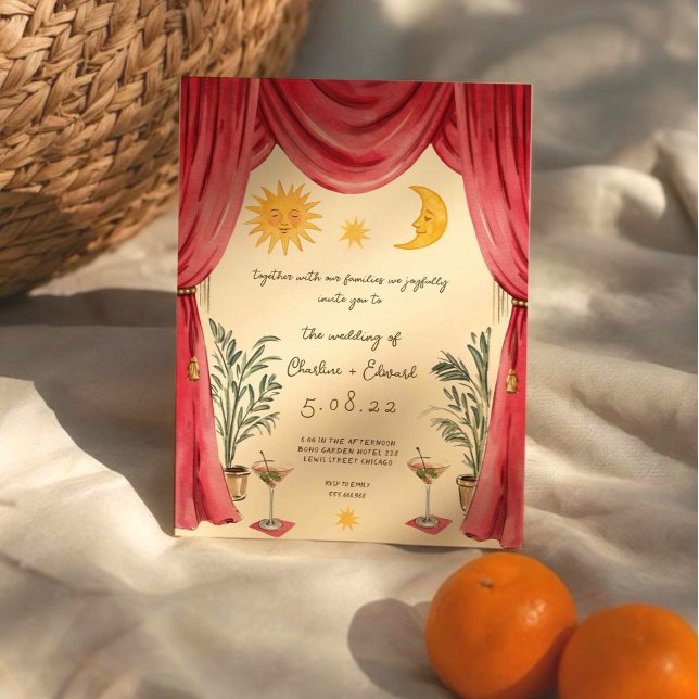 Invitación de Boda Caprichosa Pintada a Mano de So (Subido por el creador)