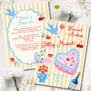 Invitación de Boda caprichosa y extravagante con a