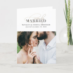 Invitación de boda casada con matrimonio