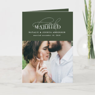Invitación de boda casada con matrimonio