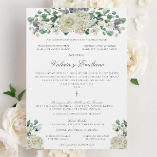 Invitación de Boda Católica Formal de Boda