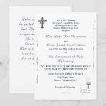 Invitación de boda católica Gracia Nupcial
