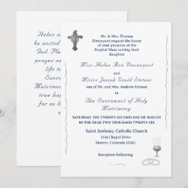 Invitación de boda católica Gracia Nupcial