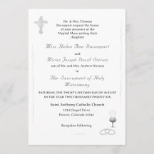Invitación de boda católica Gracia Nupcial