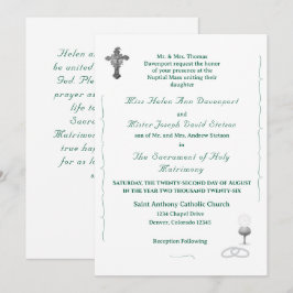 Invitación de boda católica Gracia Nupcial