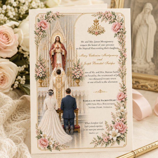 Invitación de Boda Católica Tradicional (Subido por el creador)