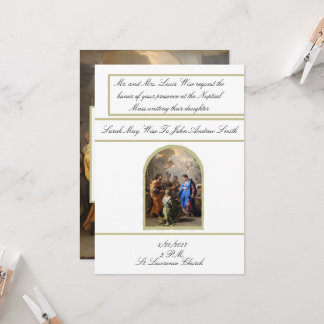 Invitación de Boda Católica Tradicional María