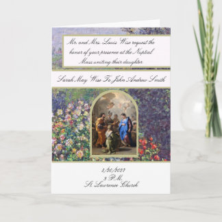 Invitación de Boda Católica Tradicional María