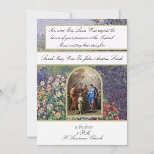 Invitación de Boda Católica Tradicional María