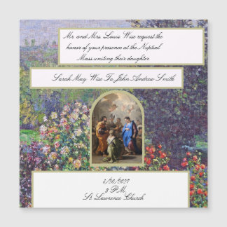 Invitación de Boda Católica Tradicional María