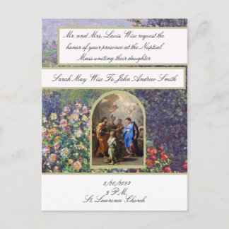 Invitación de Boda Católica Tradicional María