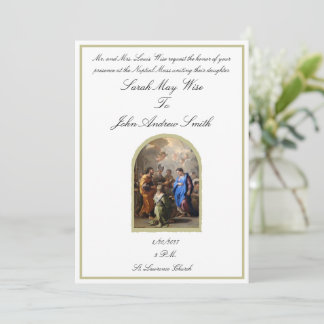 Invitación de Boda Católica Tradicional María