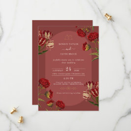 Invitación de boda chic con detalles elegantes