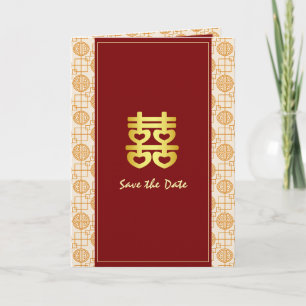 invitación de boda china bilingüe peranakan doblad