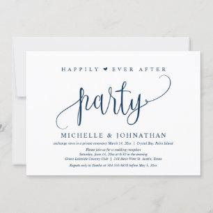 Invitación de boda clandestina, fiesta de feliz pa