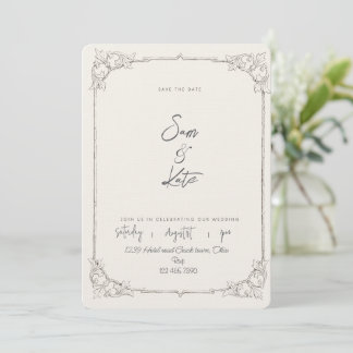Invitación de boda clásica